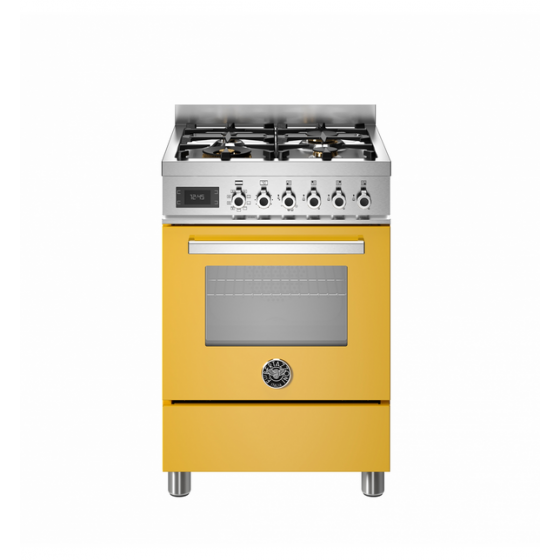 BERTAZZONI PRO6 4L 1E GI T Κουζίνα Ηλεκτρική με Εστίες Αερίου κίτρινο